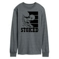 thumbnail image 1 of Peanuts - Stoked - Men's Long Sleeve T-Shirt, 1 of 6