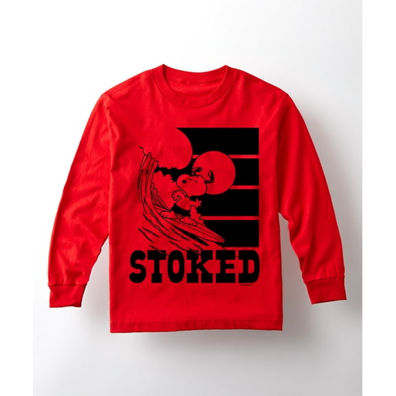 Peanuts - Stoked - Toddler And Youth Long Sleeve Graphic T-Shirt