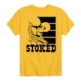 thumbnail image 1 of Peanuts - Stoked - Toddler And Youth Short Sleeve Graphic T-Shirt, 1 of 6