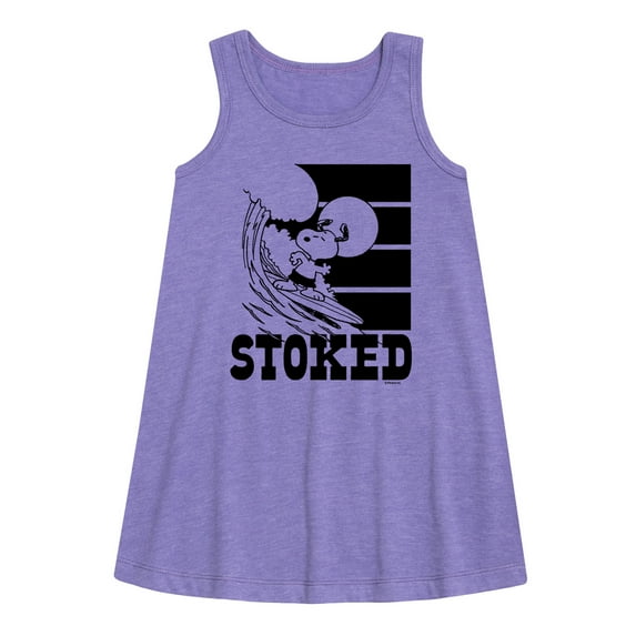 Peanuts - Stoked - Toddler and Youth Girls A-line Dress