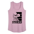 thumbnail image 1 of Peanuts - Stoked - Women's Racerback Tank Top, 1 of 6