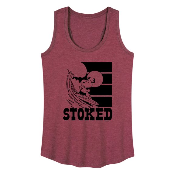 Peanuts - Stoked - Women's Racerback Tank Top