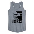 thumbnail image 1 of Peanuts - Stoked - Women's Racerback Tank Top, 1 of 6