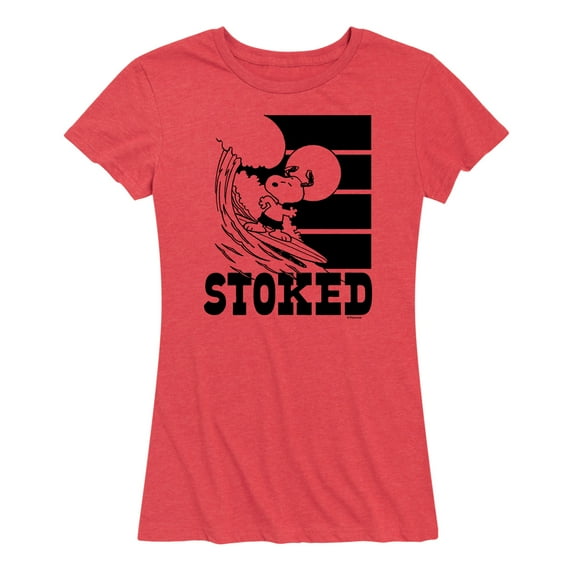 Peanuts - Stoked - Women's Short Sleeve Graphic T-Shirt