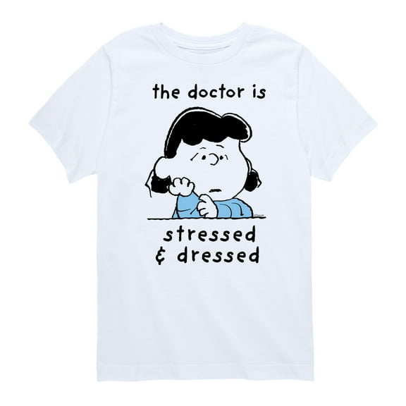 Peanuts - Stressed And Dressed - Toddler & Youth Short Sleeve Graphic T-Shirt