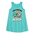 thumbnail image 1 of Peanuts - Summer Edition - Life is Better at the Beach - Toddler & Youth Girls A-line Dress, 1 of 4