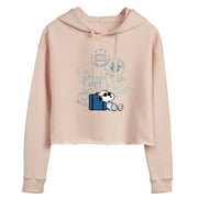 DHX MEDIA Peanuts - Summer Edition - Passport Stamps - Juniors Cropped Pullover Hoodie