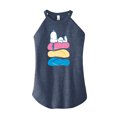 thumbnail image 1 of Peanuts - Summer Edition - Snoopy & Flip Flops - Juniors High Neck Tank Top, 1 of 5