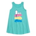 thumbnail image 1 of Peanuts - Summer Edition - Snoopy & Flip Flops - Toddler & Youth Girls A-line Dress, 1 of 4