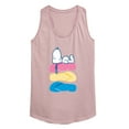 thumbnail image 1 of Peanuts - Summer Edition - Snoopy & Flip Flops - Women's Racerback Tank Top, 1 of 5