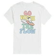 thumbnail image 1 of Peanuts - Summer Edition - Snoopy - Go with the Flow - Men's Short Sleeve Graphic T-Shirt, 1 of 5