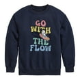 thumbnail image 1 of Peanuts - Summer Edition - Snoopy - Go with the Flow - Toddler & Youth Crewneck Fleece Sweatshirt, 1 of 5