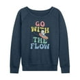 thumbnail image 1 of Peanuts - Summer Edition - Snoopy - Go with the Flow - Women's Lightweight French Terry Long Sleeve Shirt, 1 of 5