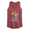 thumbnail image 1 of Peanuts - Summer Edition - Snoopy - Go with the Flow - Women's Racerback Tank Top, 1 of 5