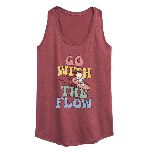 Peanuts - Summer Edition - Snoopy - Go with the Flow - Women's Racerback Tank Top