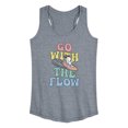 thumbnail image 1 of Peanuts - Summer Edition - Snoopy - Go with the Flow - Women's Racerback Tank Top, 1 of 5