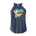 thumbnail image 1 of Peanuts - Summer Edition - Snoopy Hearts the Beach - Juniors High Neck Tank Top, 1 of 5