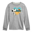 thumbnail image 1 of Peanuts - Summer Edition - Snoopy Hearts the Beach - Toddler & Youth Long Sleeve Graphic T-Shirt, 1 of 5