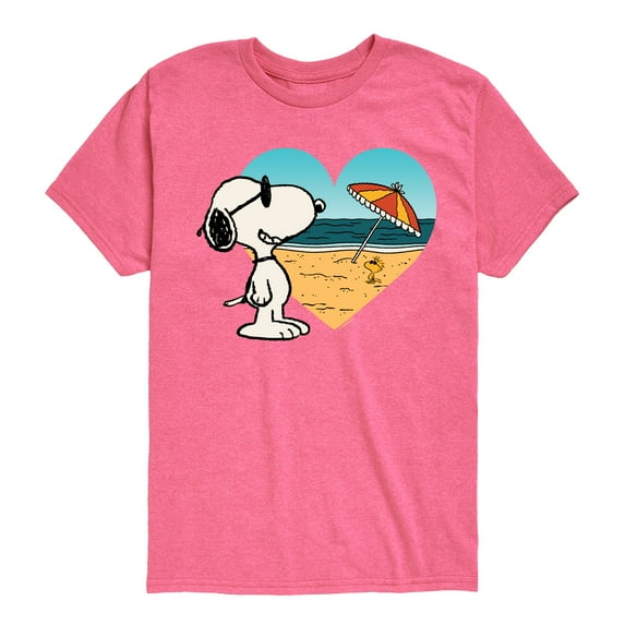 Peanuts - Summer Edition - Snoopy Hearts the Beach - Toddler & Youth Short Sleeve Graphic T-Shirt