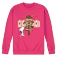thumbnail image 1 of Peanuts - Summer Edition - Snoopy Looking for a Destination on Sign - Men's Crew Neck Fleece Pullover, 1 of 4