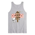 thumbnail image 1 of Peanuts - Summer Edition - Snoopy Looking for a Destination on Sign - Men's Jersey Tank Top, 1 of 4