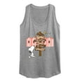 thumbnail image 1 of Peanuts - Summer Edition - Snoopy Looking for a Destination on Sign - Women's Racerback Tank Top, 1 of 5