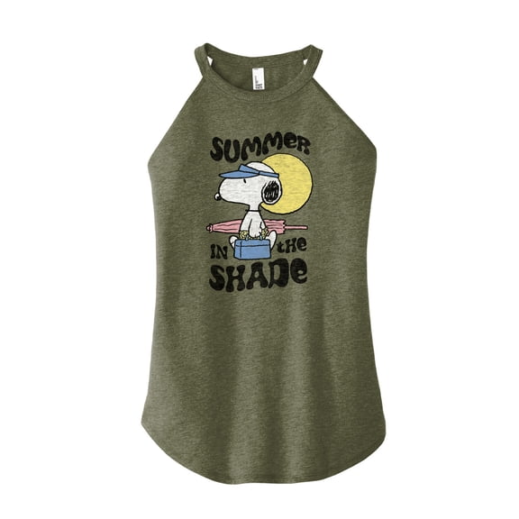 Peanuts - Summer Edition - Summer in the Shade - Juniors High Neck Tank Top