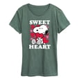 thumbnail image 1 of Peanuts - Sweet Heart Snoopy - Women's Short Sleeve Graphic T-Shirt, 1 of 5