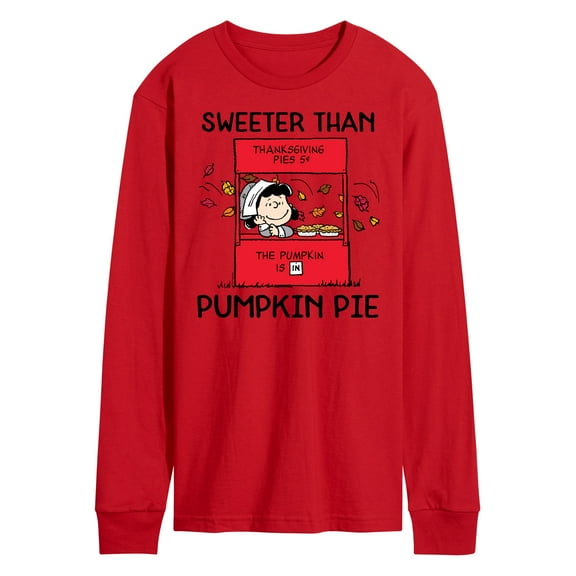 Peanuts - Sweeter Than Pumpkin Pie - Men's Long Sleeve T-Shirt