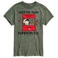 thumbnail image 1 of Peanuts - Sweeter Than Pumpkin Pie - Men's Short Sleeve Graphic T-Shirt, 1 of 6