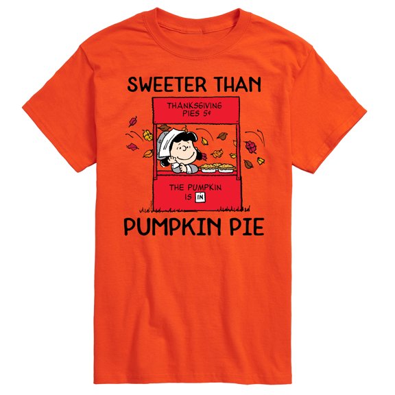 Peanuts - Sweeter Than Pumpkin Pie - Men's Short Sleeve Graphic T-Shirt