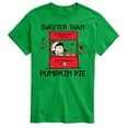 thumbnail image 1 of Peanuts - Sweeter Than Pumpkin Pie - Men's Short Sleeve Graphic T-Shirt, 1 of 6