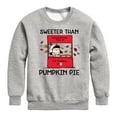 thumbnail image 1 of Peanuts - Sweeter Than Pumpkin Pie - Toddler And Youth Crewneck Fleece Sweatshirt, 1 of 6