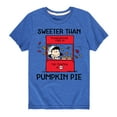 thumbnail image 1 of Peanuts - Sweeter Than Pumpkin Pie - Toddler And Youth Short Sleeve Graphic T-Shirt, 1 of 6