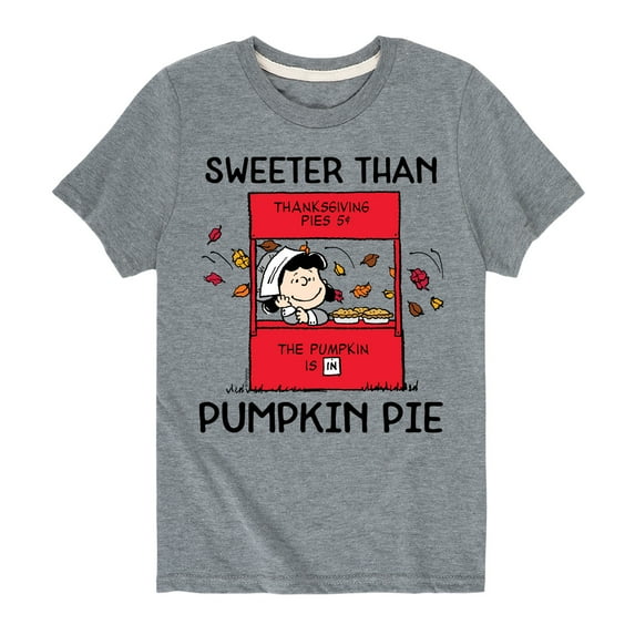 Peanuts - Sweeter Than Pumpkin Pie - Toddler And Youth Short Sleeve Graphic T-Shirt