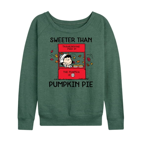 Peanuts - Sweeter Than Pumpkin Pie- Women's Lightweight French Terry Long Sleeve Shirt