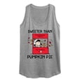 thumbnail image 1 of Peanuts - Sweeter Than Pumpkin Pie- Women's Racerback Tank Top, 1 of 6