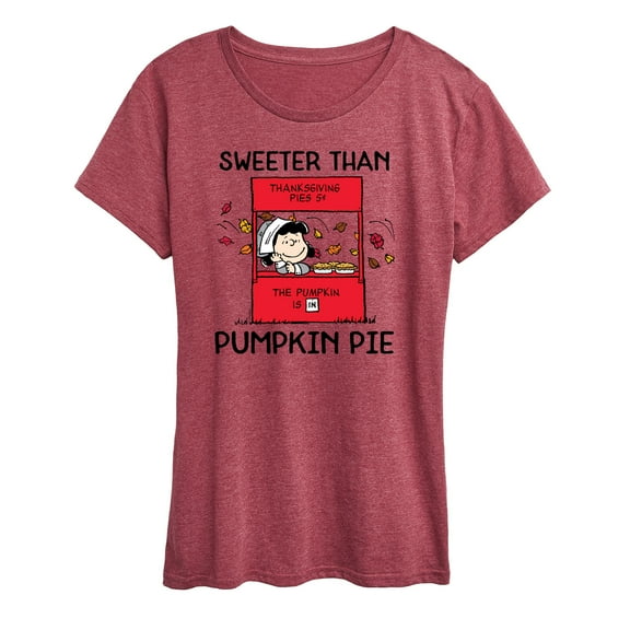 Peanuts - Sweeter Than Pumpkin Pie - Women's Short Sleeve Graphic T-Shirt