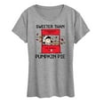 thumbnail image 1 of Peanuts - Sweeter Than Pumpkin Pie - Women's Short Sleeve Graphic T-Shirt, 1 of 6