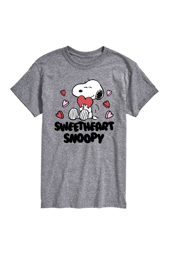 - Sweetheart Snoopy - Men's Short Sleeve Graphic T-Shirt