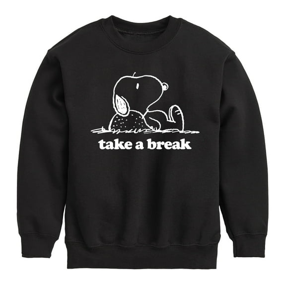 Peanuts - Take A Break - Toddler & Youth Crewneck Fleece Sweatshirt