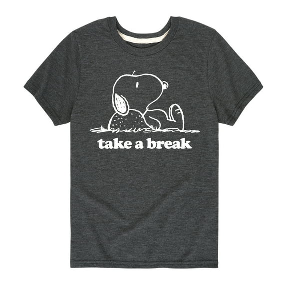 Peanuts - Take A Break - Toddler & Youth Short Sleeve Graphic T-Shirt