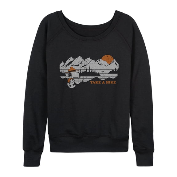 Peanuts - Take A Hike - Women's French Terry Long Sleeve Pullover