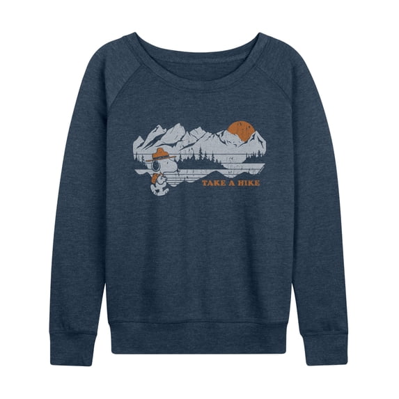 Peanuts - Take A Hike - Women's French Terry Long Sleeve Pullover