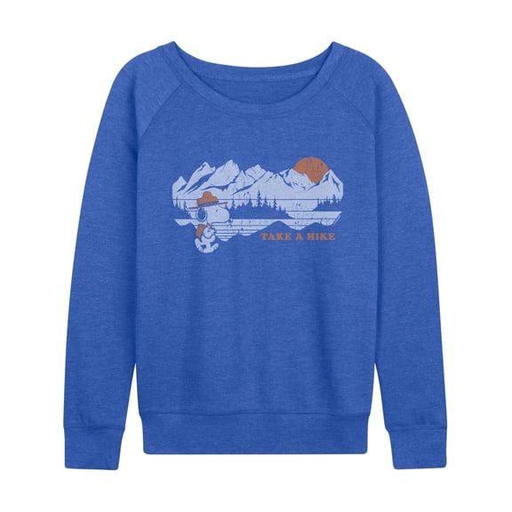 Peanuts - Take A Hike - Women's French Terry Long Sleeve Pullover