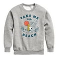 thumbnail image 1 of Peanuts - Take Me To The Beach - Toddler And Youth Crewneck Fleece Sweatshirt, 1 of 6