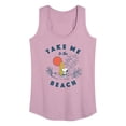 thumbnail image 1 of Peanuts - Take Me To The Beach - Women's Racerback Tank Top, 1 of 6