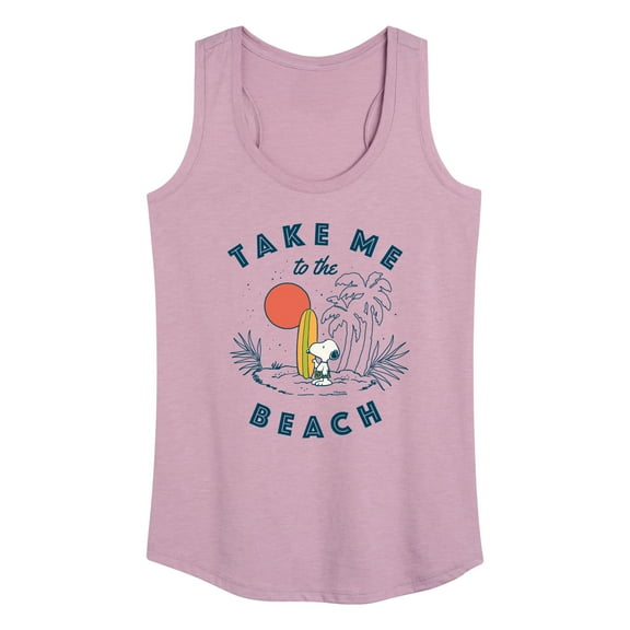 Peanuts - Take Me To The Beach - Women's Racerback Tank Top