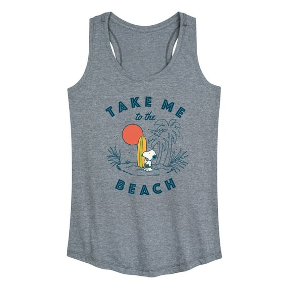 Peanuts - Take Me To The Beach - Women's Racerback Tank Top