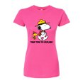 thumbnail image 1 of Peanuts - Take Time To Explore - Juniors Fitted Graphic T-Shirt, 1 of 5